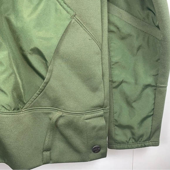 Vintage Nike ACG sz M Olive Green Fleece Lined Graphic Full Zip Women’s Hoodie - Picture 5 of 13